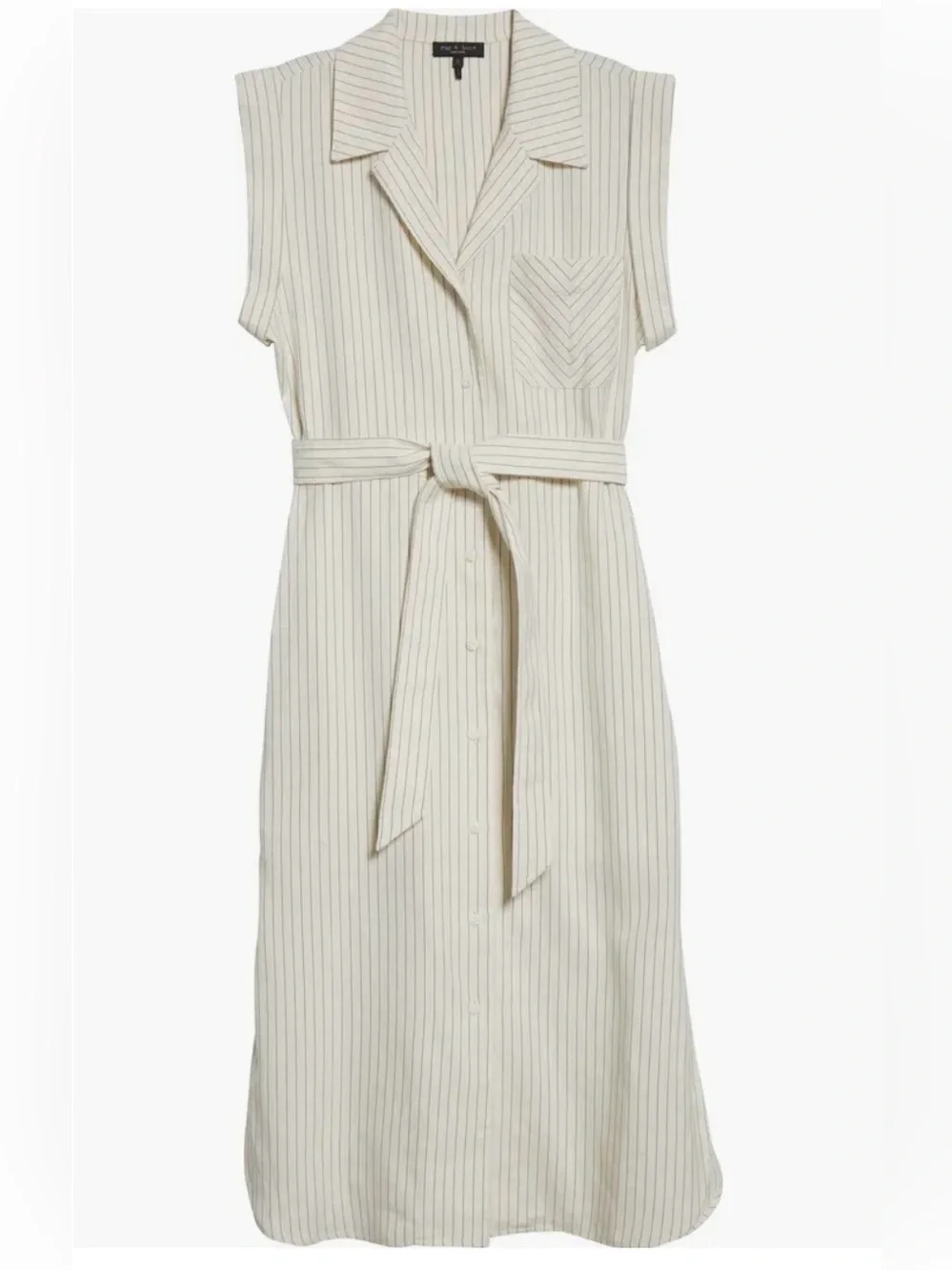RAG & BONE Helena Stripe Linen Blend Shirtdress - Picture 10 of 16